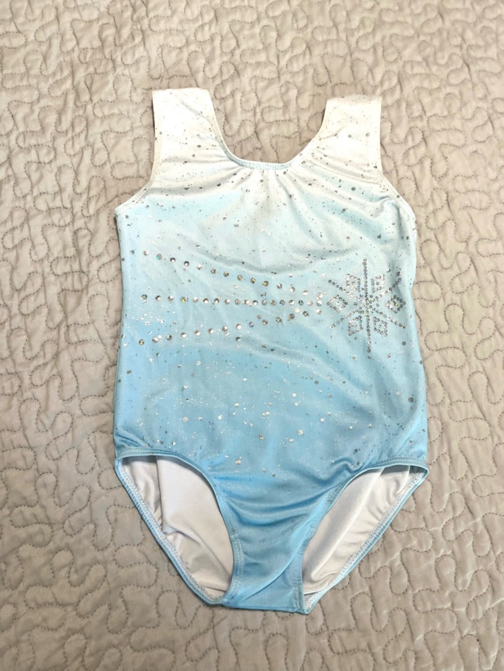 Blue Ombre Sparkle Gymnastics Leotard